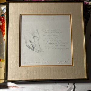 The Art Of Robert Sexton: To a Newborn Babe-  Numbered Framed Print
